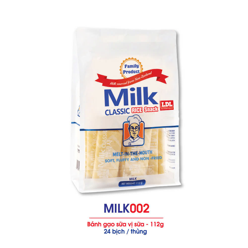 Bánh gạo sữa LDL vị sữa 112g