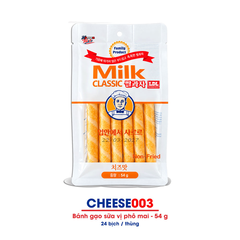 Bánh gạo sữa LDL vị phô mai 54g
