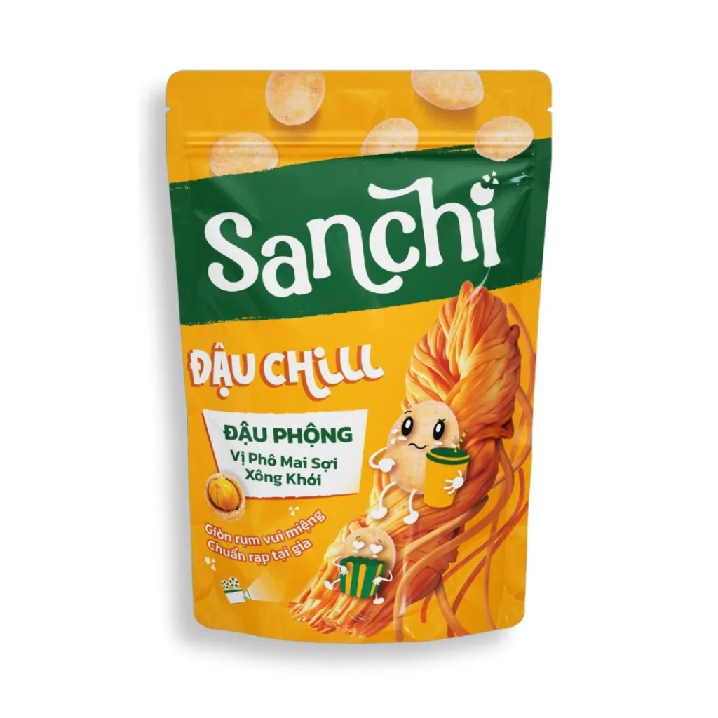 Đậu Sanchi vị phô mai sợi xông khói