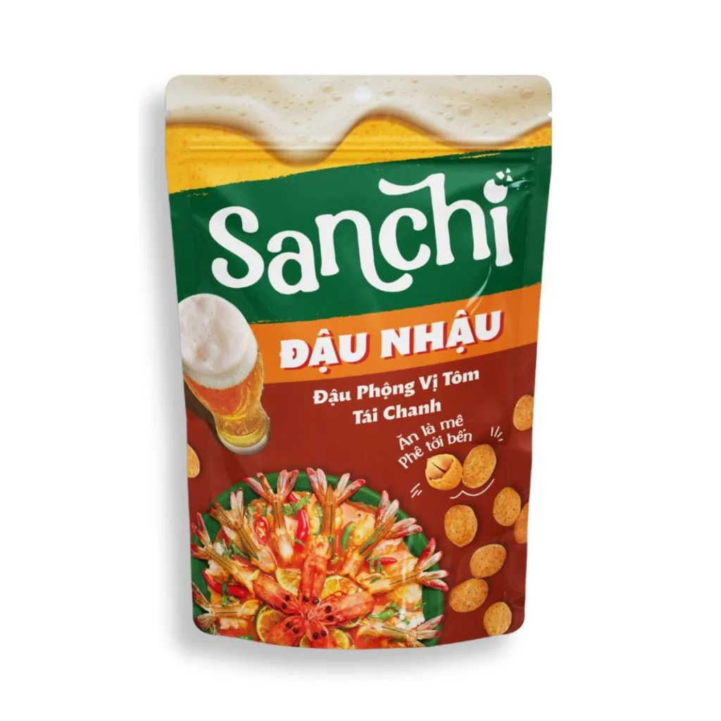 Đậu Sanchi vị tôm tái chanh