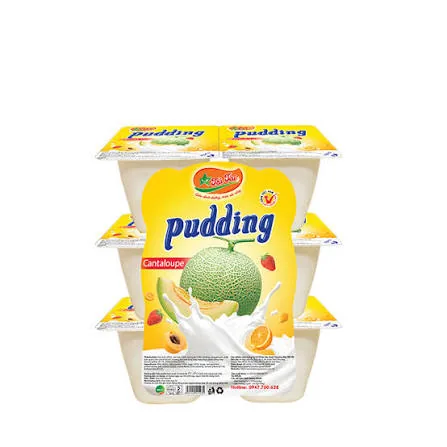 Pudding vị dưa lưới